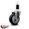 Service Caster 4'' Black Poly Wheel Swivel 1-3/8'' Expanding Stem Caster SCC-EX20S414-PPUB-BLK-138 - alternate 4